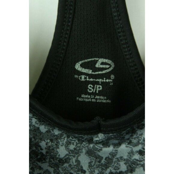 Champion Tank Top Built-In Shelf Bra Gray Print Womens Small Sleeveless Gym - Picture 4 of 5